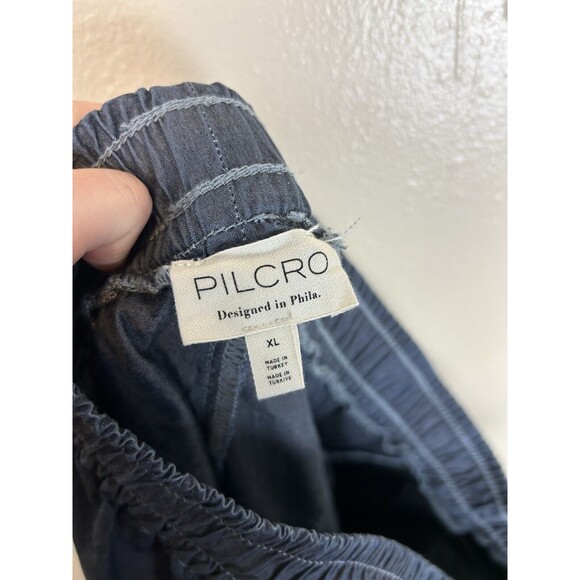 Anthropologie Blue Wide Leg Pants - Picture 4 of 6